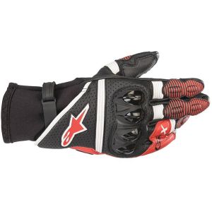 Alpinestars GPX v2 rękawice motocyklowe (czarny / biały / czerwony)