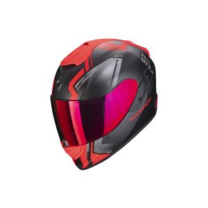 Kask Scorpion Exo-1400 Air Corsa z pełną twarzą (czarny matowy / czerwony)