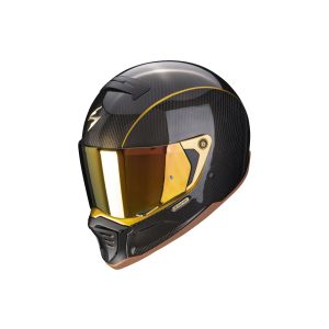 Scorpion Exo-HX1 Carbon SE Solid kask z pełną twarzą (czarny / carbon / złoty)