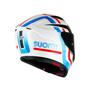 Kask motocyklowy Suomy Track-1 Ninety Seven (biały / niebieski / czerwony)