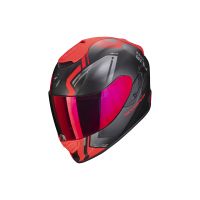 Kask Scorpion Exo-1400 Air Corsa z pełną twarzą (czarny matowy / czerwony)