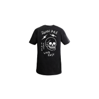 John Doe Live Fast Skull T-Shirt (czarny)